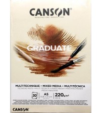 Canson Graduate 220 gr A5 30yp Natural Mixed Media